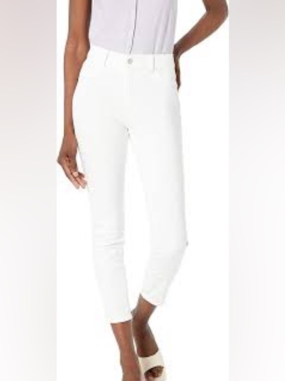 DL 1961 Women's Farrow Skinny Instasculpt Crop White high Rise Jeans Size 32 NWT